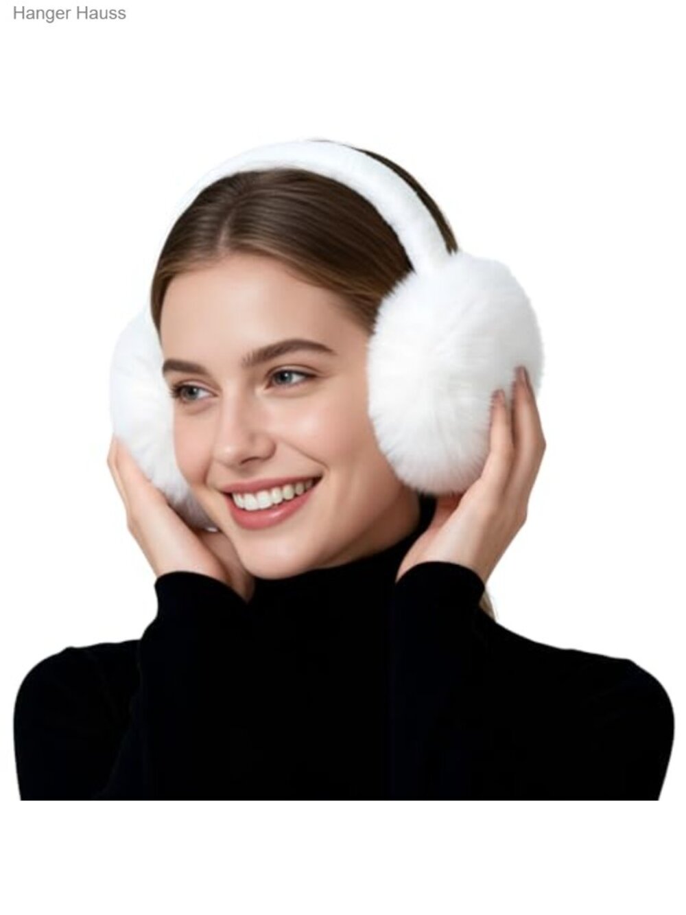 Faux Fur Winter Ear Muffs Foldable Ear Warmer